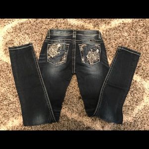 Miss Me Bottoms - Miss Me girls size 12 skinny jeans Miss Me Bottoms - Miss Me girls size 12 skinny jeans